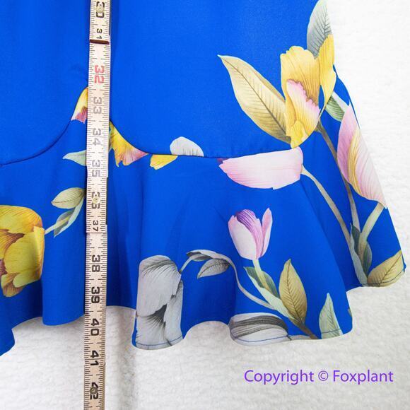 New! Adrianna Papell Women's Tulip Printed Flounce Dress, plus size 16W - Picture 7 of 16